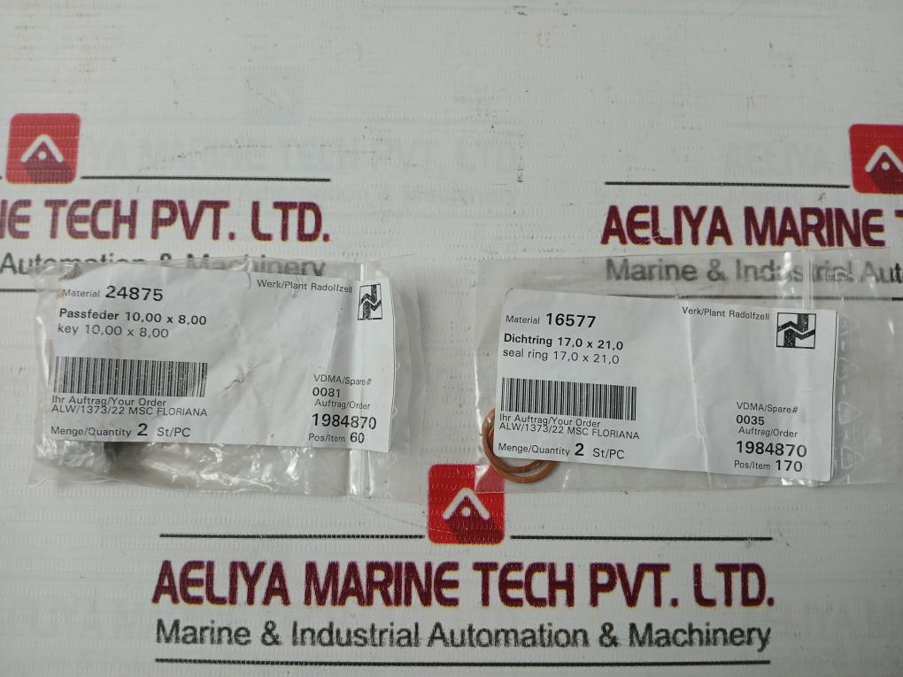 Allweiler 24875 Repair Kit - Seals Circlips Washers Rings