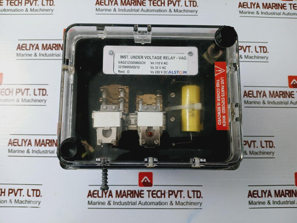 Alstom Vag21zg8586gch Under Voltage Relay 110 Vac