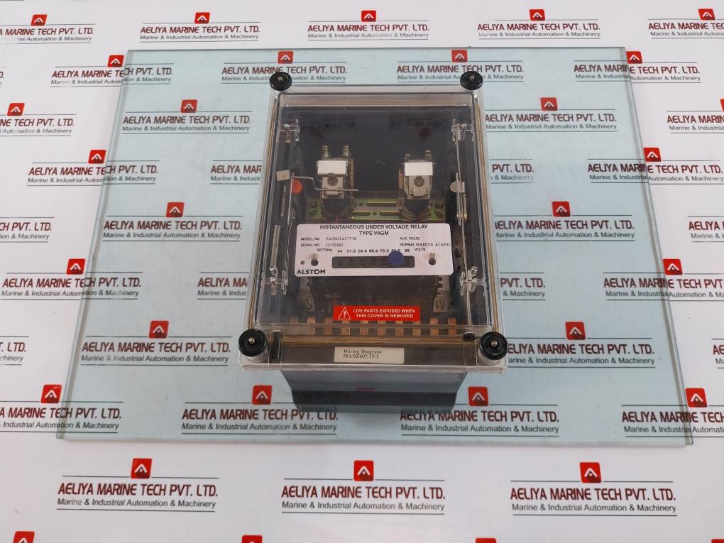 Alstom Vagm22Af171G Instantaneous Under Voltage Relay 110V Ac 50Hz 32170382