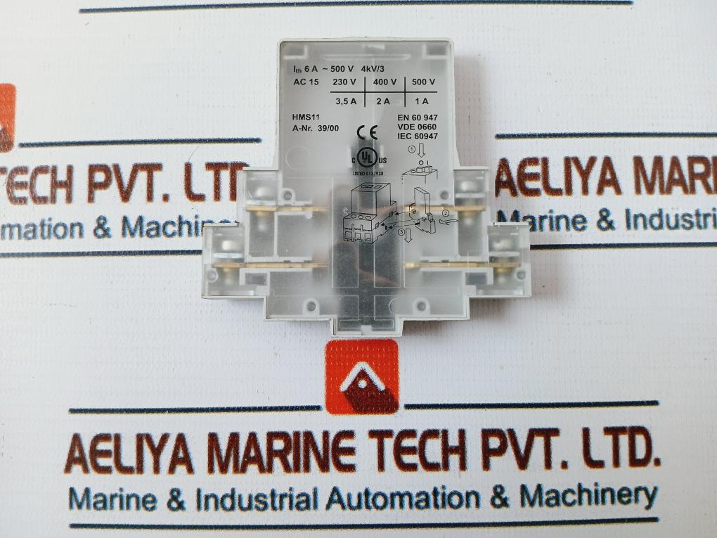 Altech HMS11 Auxiliary Switch 6A 500V 1A 4KV/3 230V 3,5A 400V 2A