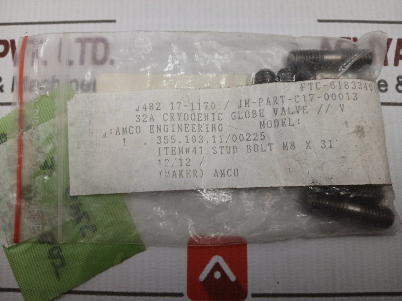 Amco Seal Kit F/ Kc 12-22 & Assembly Drawing Kit F/ Rls 222/5-68