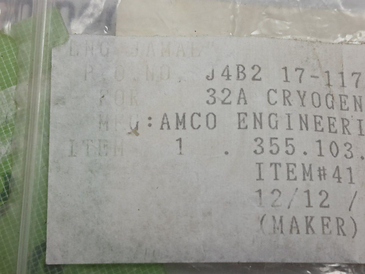 Amco Seal Kit F/ Kc 12-22 & Assembly Drawing Kit F/ Rls 222/5-68