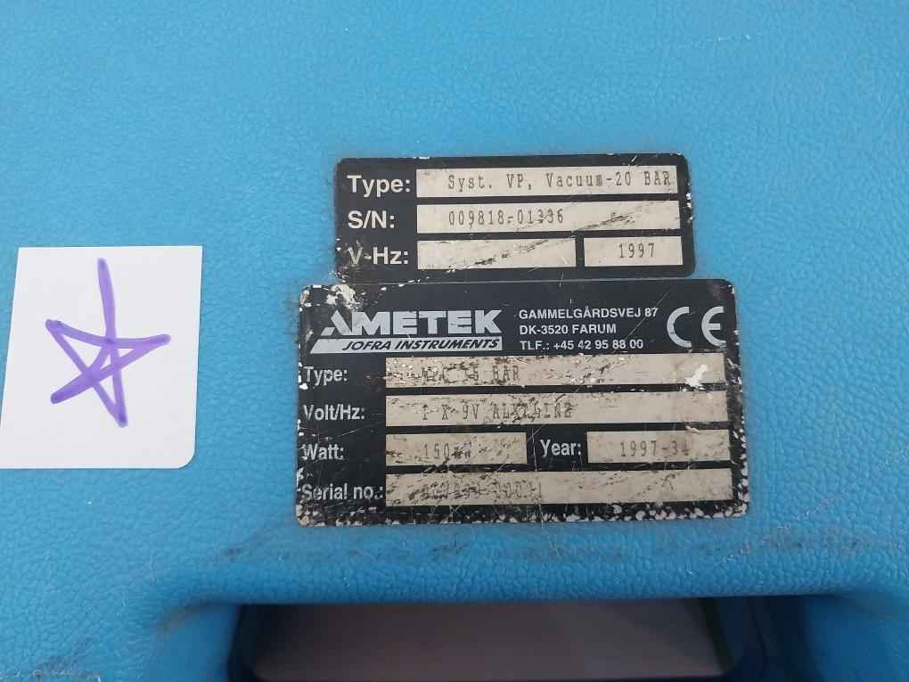 Ametek Mpc Marine Pressure Calibrator Kit 15 Bar/200 Psi