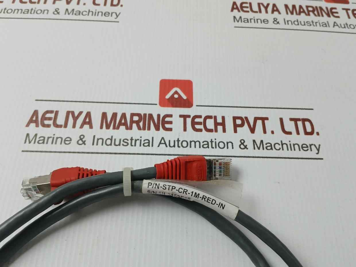 Amp Netconnect 568.C.2 Ethernet Patch Cable Stp-cr-1M-red-in