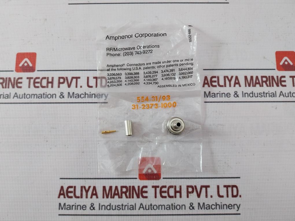 Amphenol M23329/4-02-04 Connector Coaxial Plug 999-225B 31-2372-1000