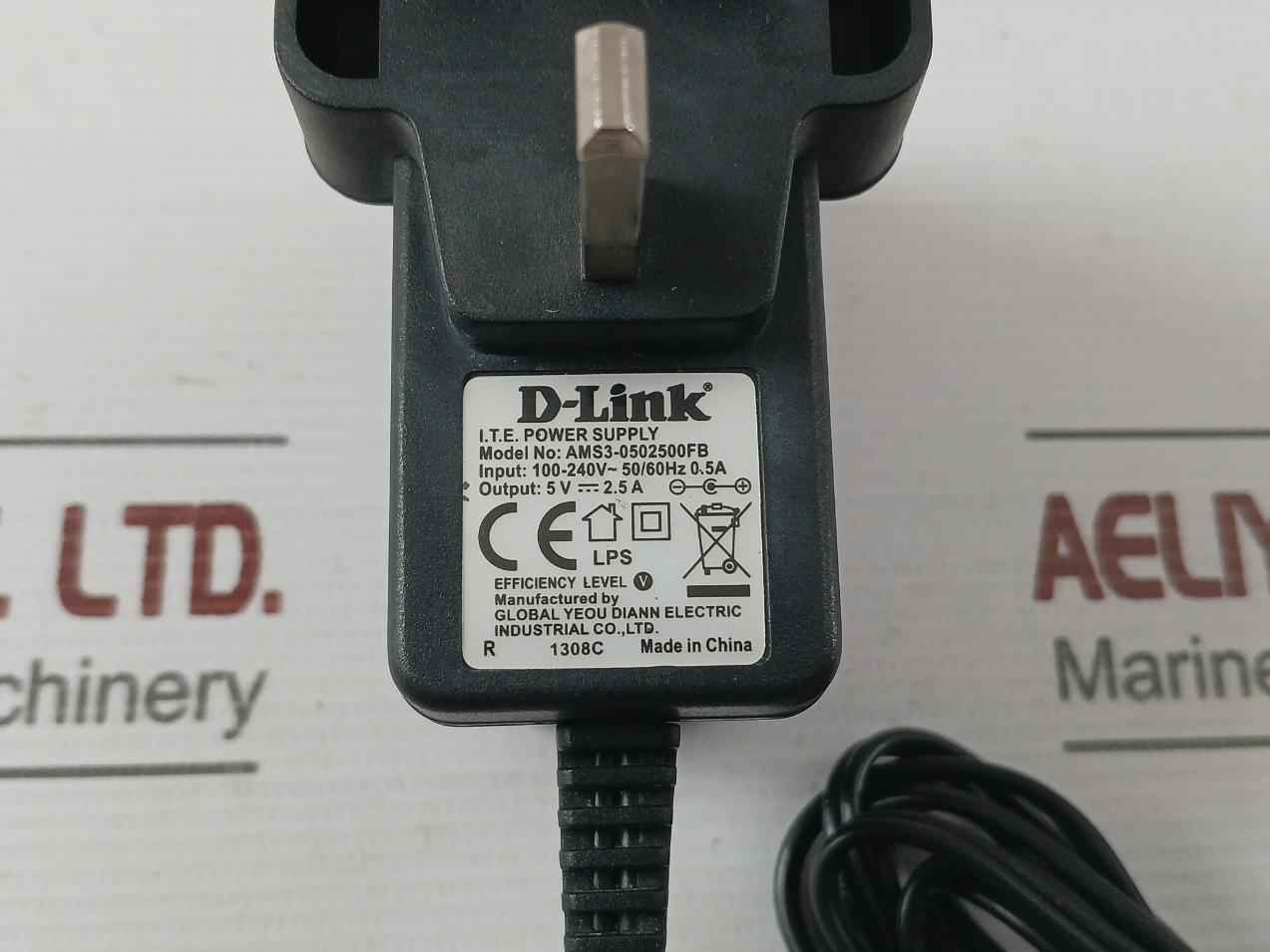 Ams3-0502500Fb I.T.E. Power Supply Adapter 5V 2.5A Brand D-link
