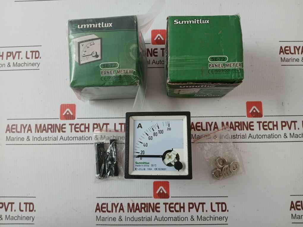 Analog Ammeter 0 To 200 A Summitlux Se-72