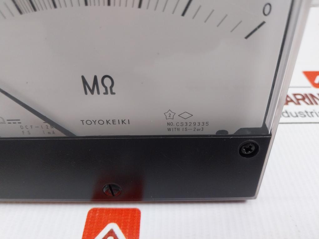 Analog Insulation Resistance Panel Meter Dcf-12N Toyo Keiki