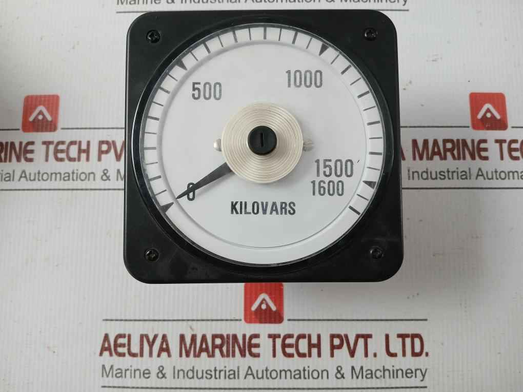 Analog Kvar Meter 0-1600Kilovars Crompton 007-05Aa-fate/Kvar
