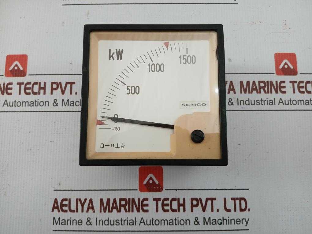 Analog Panel Meter -150 To 1500 Kw Semco