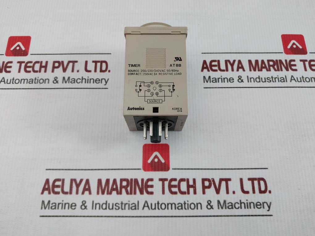 Analog Timer At8B Autonics 0-15 Sec 250Vac 50/60Hz