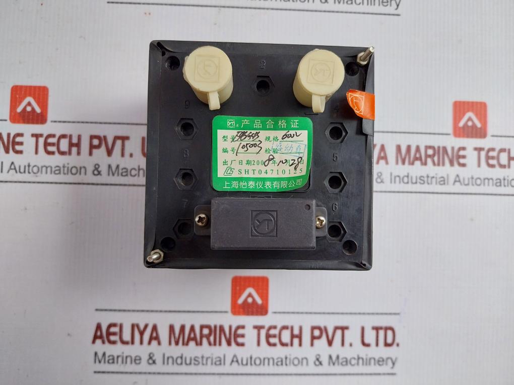 Analog Voltmeter F96-acb Shanghai Yitai 0-600V