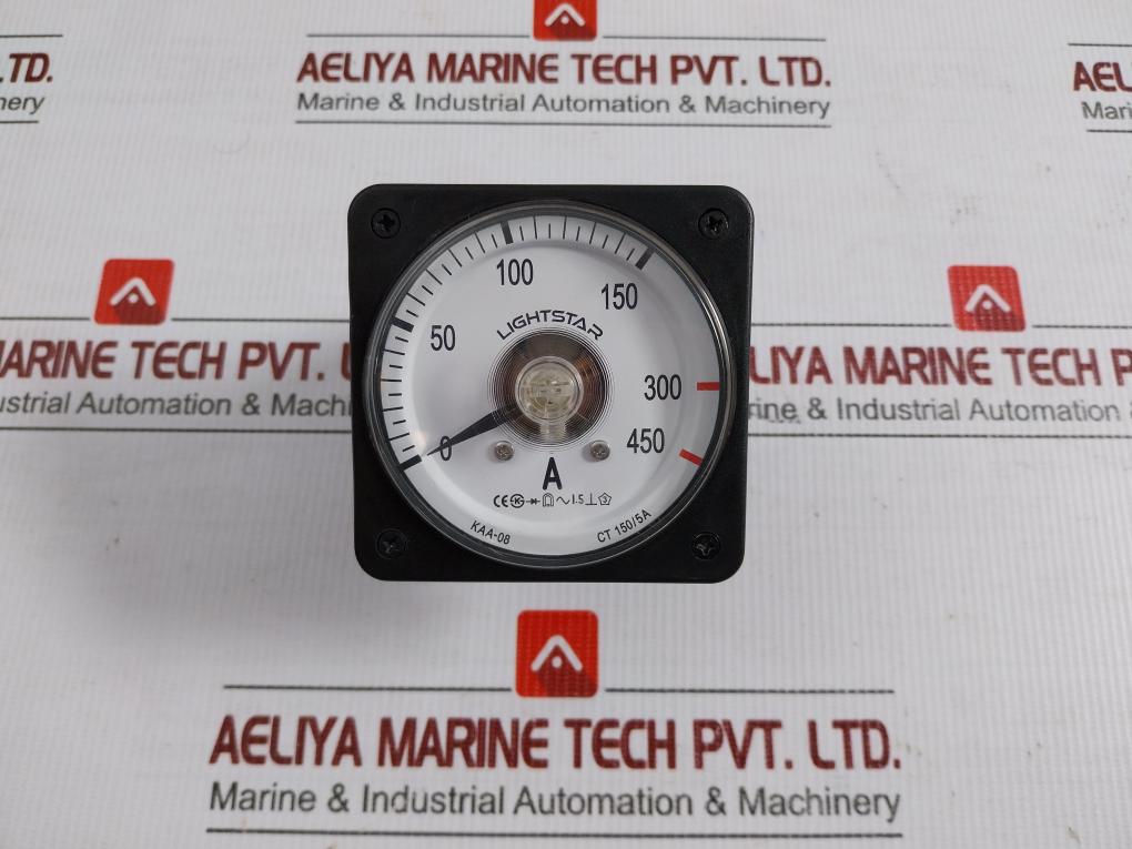 Analogue Ac Ammeter 0 To 450A Ct-150/5A Lightstar Kaa-08