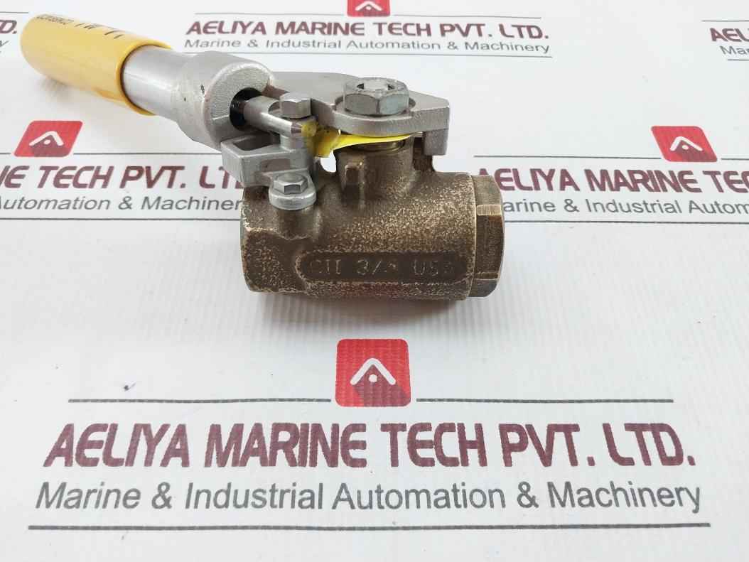 Apollo 71-504-01 316 Stainless Steel Bronze Ball Valve 3/4" 600 Wog