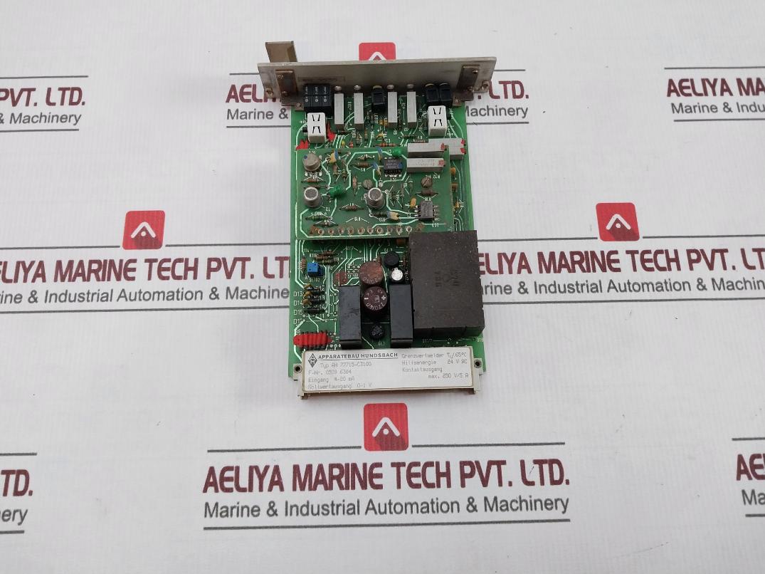 Apparatebau Hundsbach Ah 77715-c3100 Printed Circuit Board 4-20Ma 24Vac