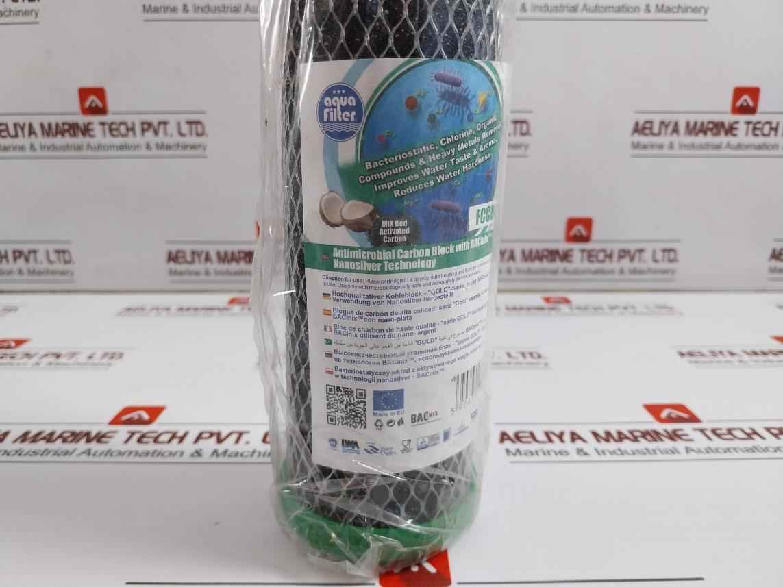 Aqua Filter Xp-fccbl-g-ab-1 Block Carbon Cartridge With Antimicrobial Agent