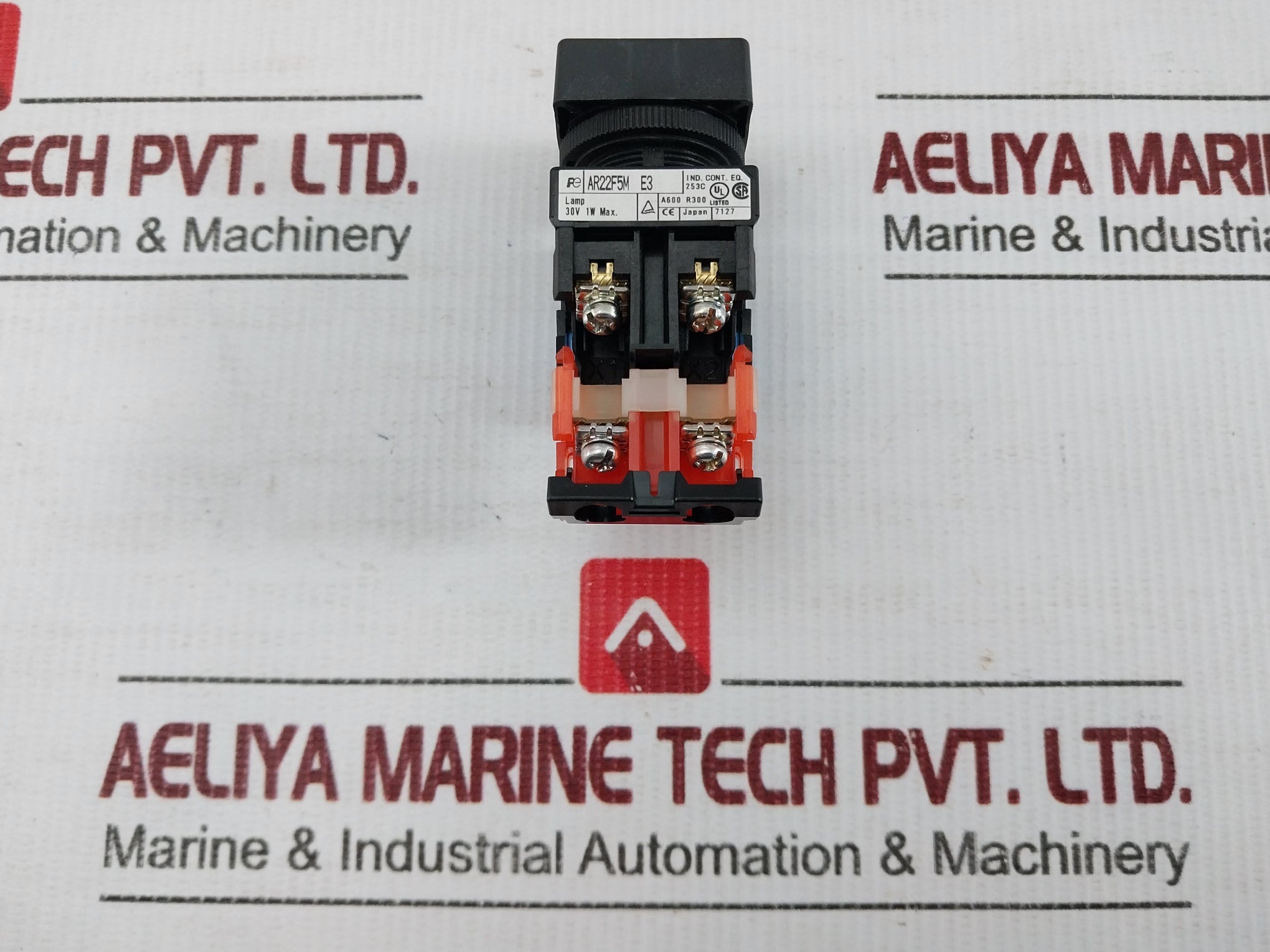 Ar22F5M-11E3A Push Button Switch With Lamp 30V 1W Max. 10A Fuji Electric
