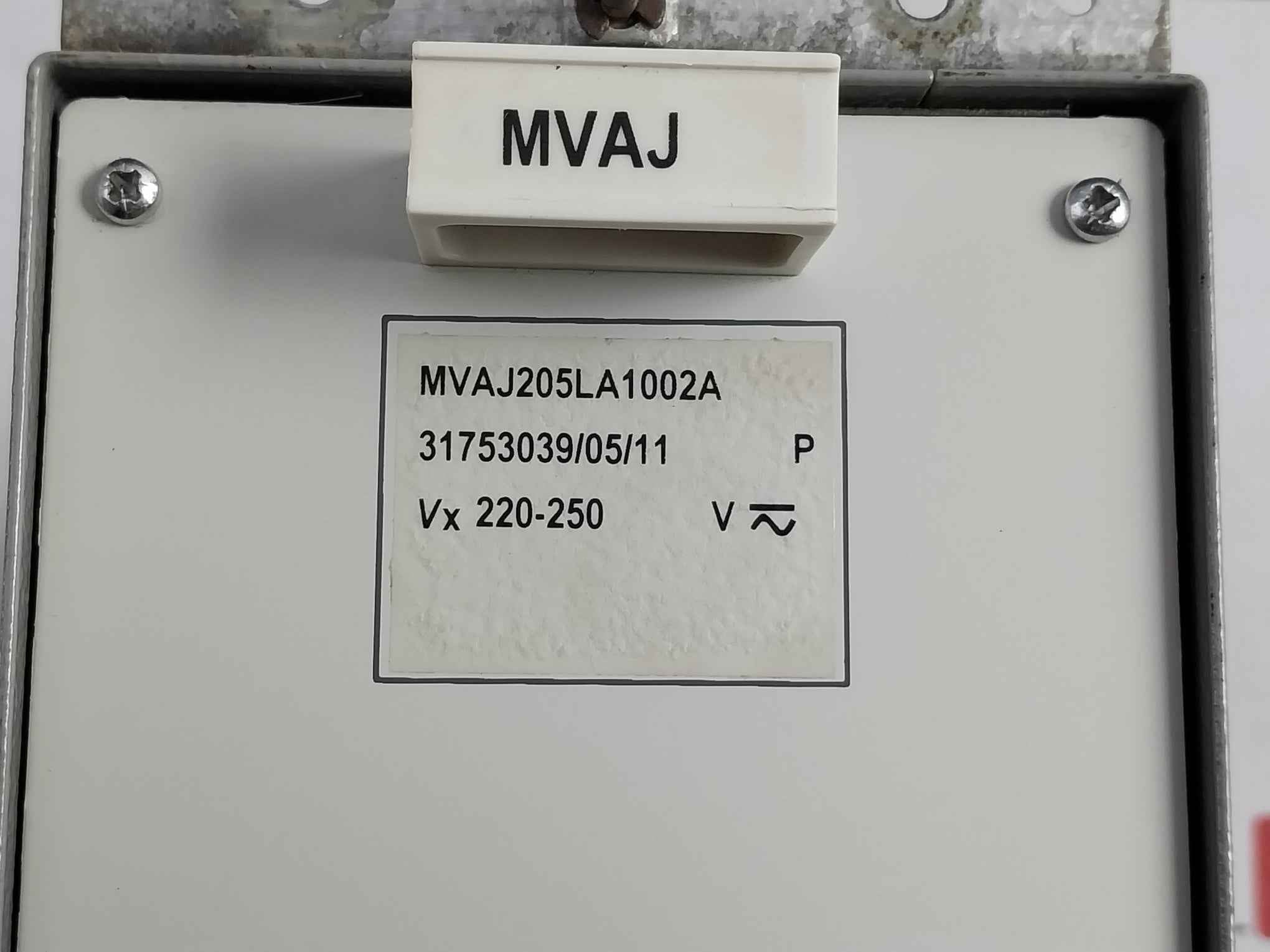 Areva Mvaj205La1002A Control Relay Vx 220-250V 31753039