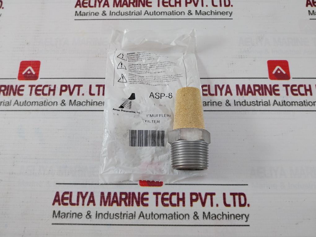 Arrow Pneumatics Asp-8 Pneumatics Exhaust Muffler 1" 10243354-001