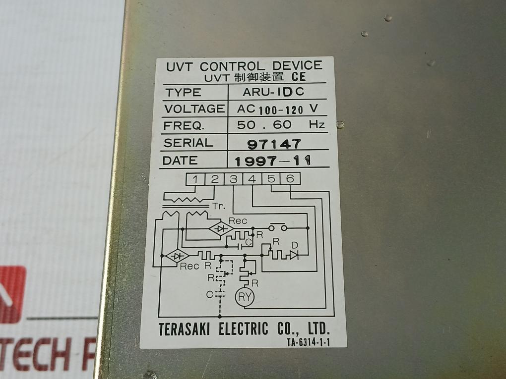 Aru-idc Terasaki Electric Ac100-120V 50.60Hz Uvt Control Device