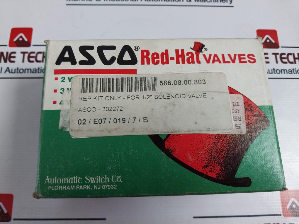 Asco 302272 Rep Kit For 1/2” Solenoid Valve Rebuild Kit