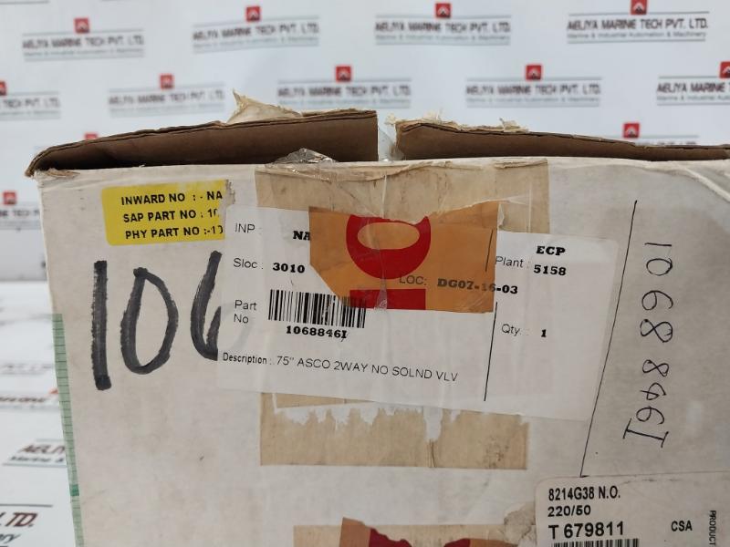 Asco 322467 2-way Internal Pilot-operated Solenoid Valve 8214G38 3/4"