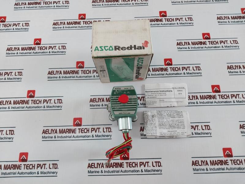 Asco 8214G020 2-way N/C 1/2" Gas Shutoff Solenoid Valve, 24 Vdc, Mp-c-080
