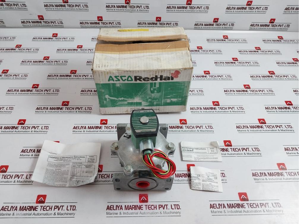 Asco 8214g236 Red-hat Ii 2-way Solenoid Valve, 3/4" 5 Psi Shutoff Valve