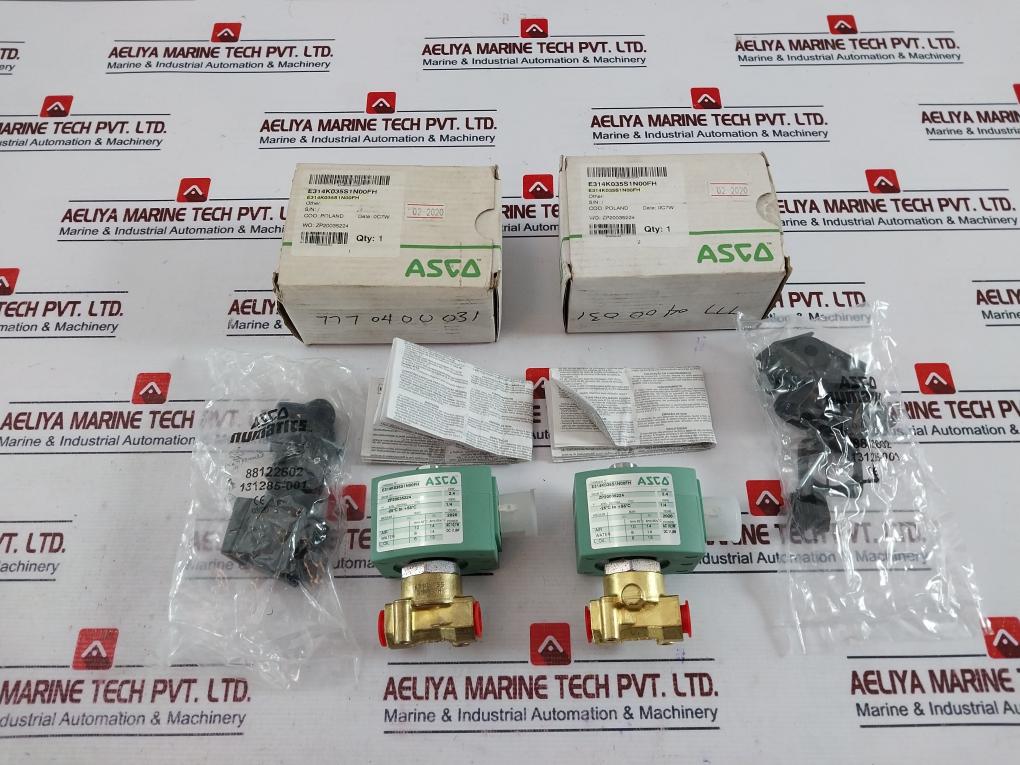 Asco E314K035S1N00FH 3/2 Solenoid Valve Direct Operated