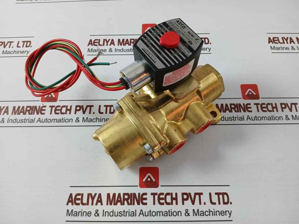 Asco Ef8344G074 4-way Piston/Poppet Solenoid Valve Ef8003G1 10.1W