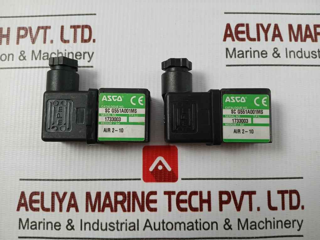 Asco Electro-pneumatic Spool Valve 230Vac 50-60Hz Sc G551A001Ms