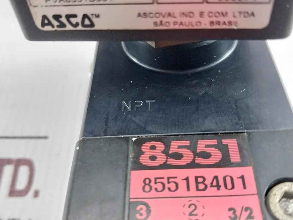 Ascoval 8551B401 Spool-type Solenoid Valve Pva8551B301 134306-001-a