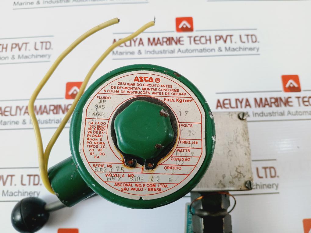 Ascoval Hfx8309-42F Explosion-proof Solenoid Valve 24Vdc 1/2" Air/Gas/Water