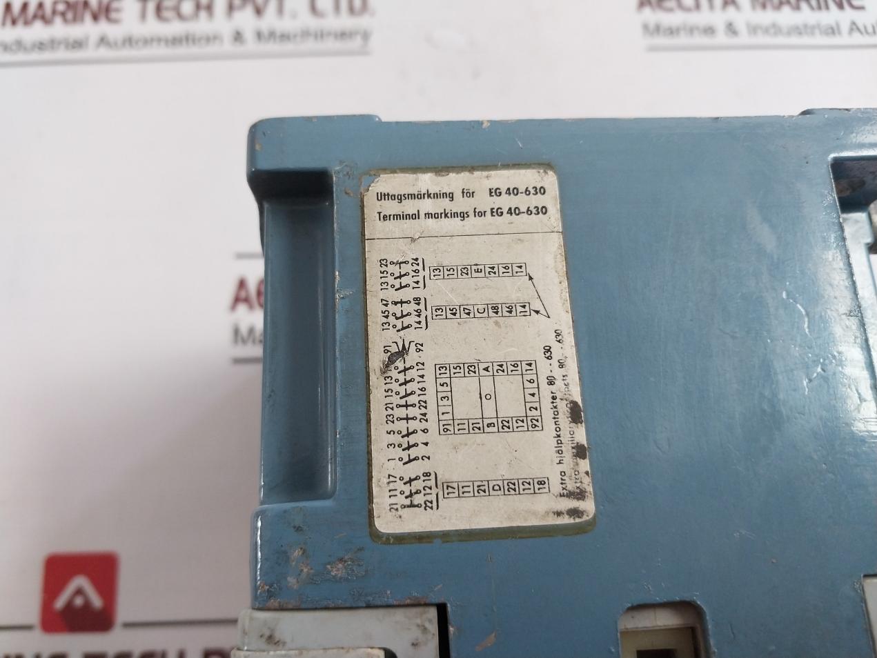 Asea Eg 80-1 3 Phase Contractor 660V 80 Kw