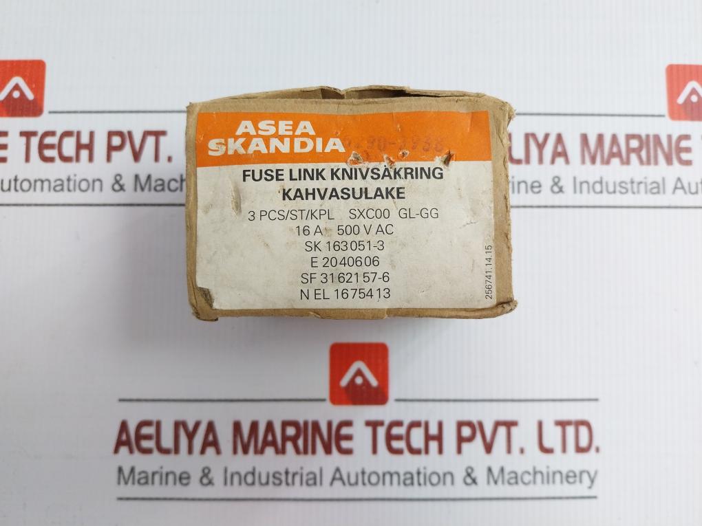 Asea Skandia Fuse Link Sxc00 Gl-gg 16A 500Vac