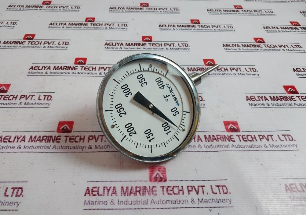 Ashcroft 50-ei-60-l-025-50/400F-xnh Bimetal Thermometer 5” 50 To 400°F