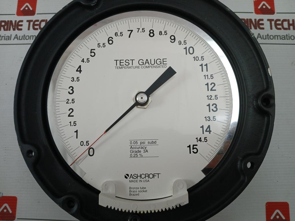 Ashcroft Q-8631 Test Pressure Gauge 0 To 15