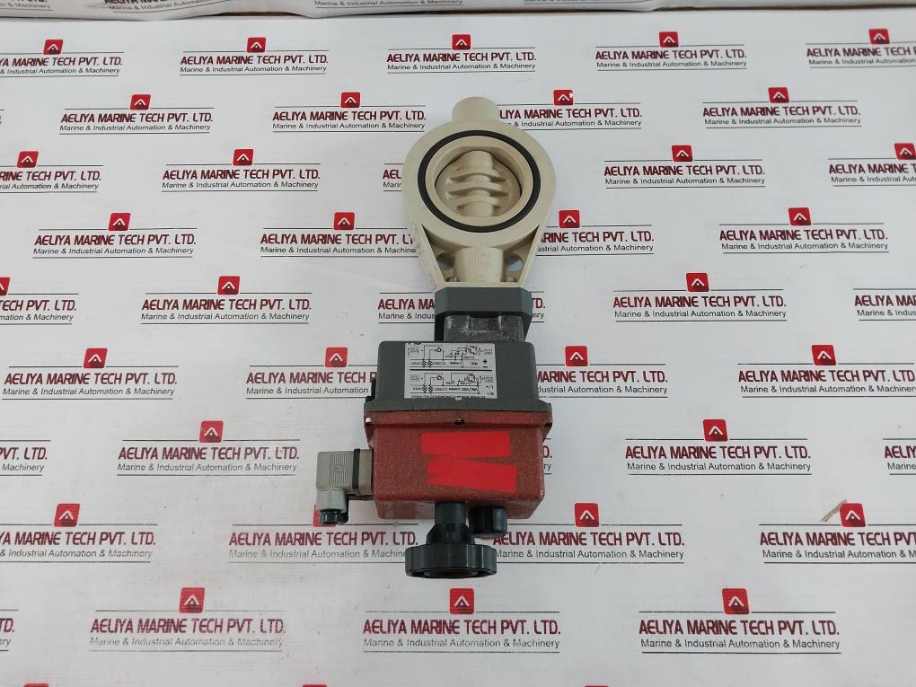 J+J L55 Z V1 Butterfly Valve W/ Electrical Valve Actuator 12-48 Dc // 15-48 Ac