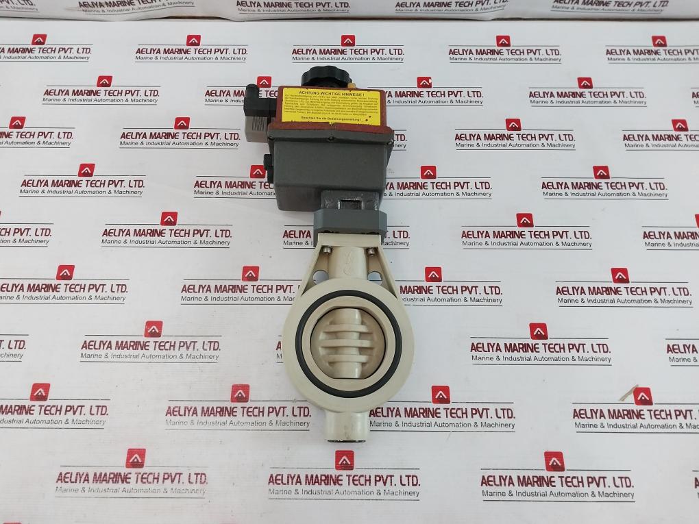 J+J L55 Z V1 Butterfly Valve W/ Electrical Valve Actuator 12-48 Dc // 15-48 Ac