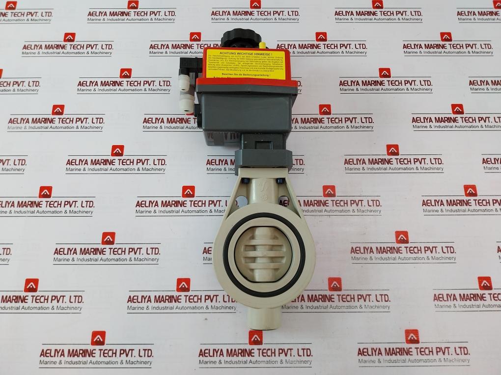 J+J L55 Z V1 Butterfly Valve W/ Electrical Valve Actuator 12-48V K210