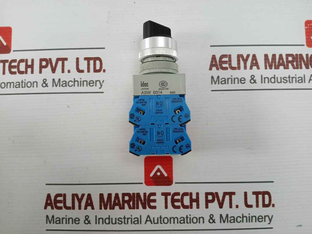 Asw 0314 Selector Switch 600V 10A Brand Idec