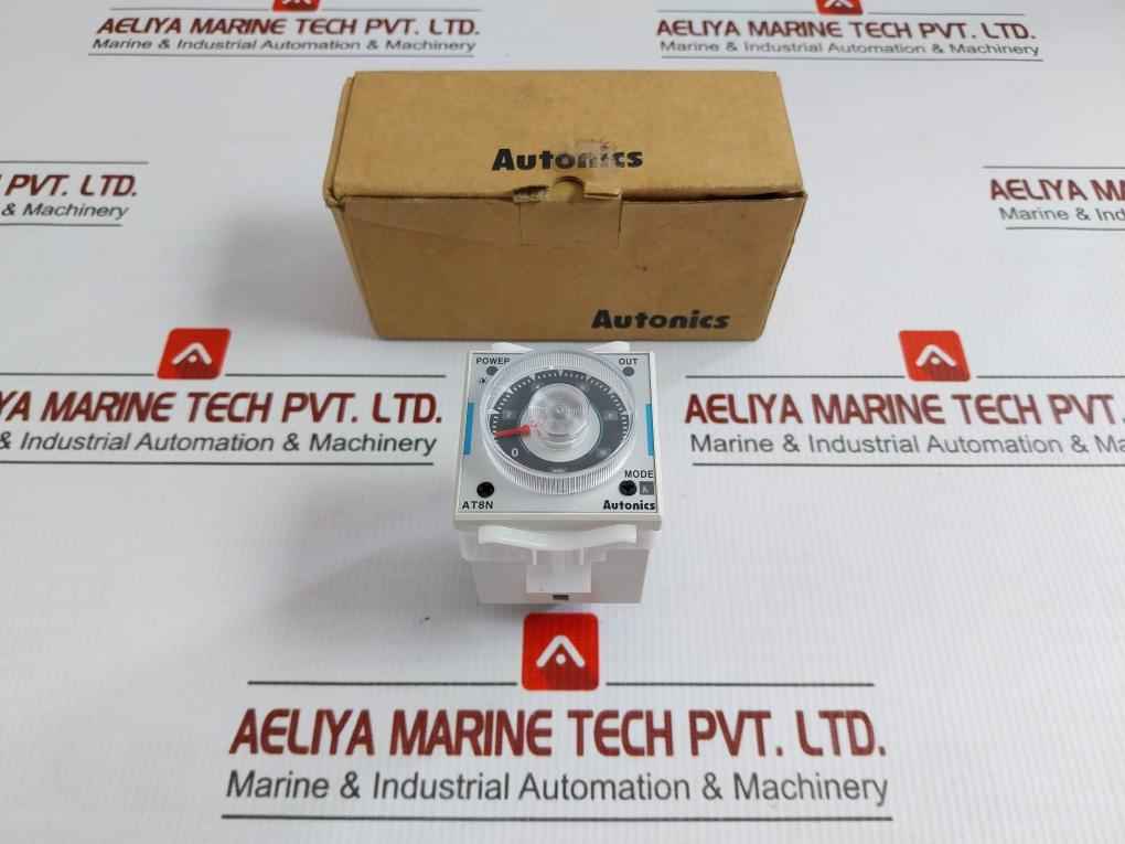 At8N Multi-function Analog Timer 0-10 Min Autonics 100-240Vac