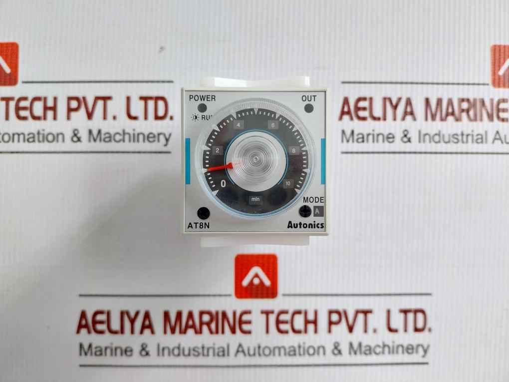 At8N Multi-function Analog Timer 0-10 Min Autonics 100-240Vac
