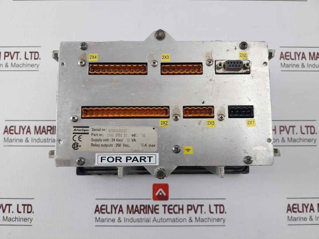 Atlas Copco 1900 0700 07 Elektronikon Panel Controller 24Vac/18Va (Not Working)