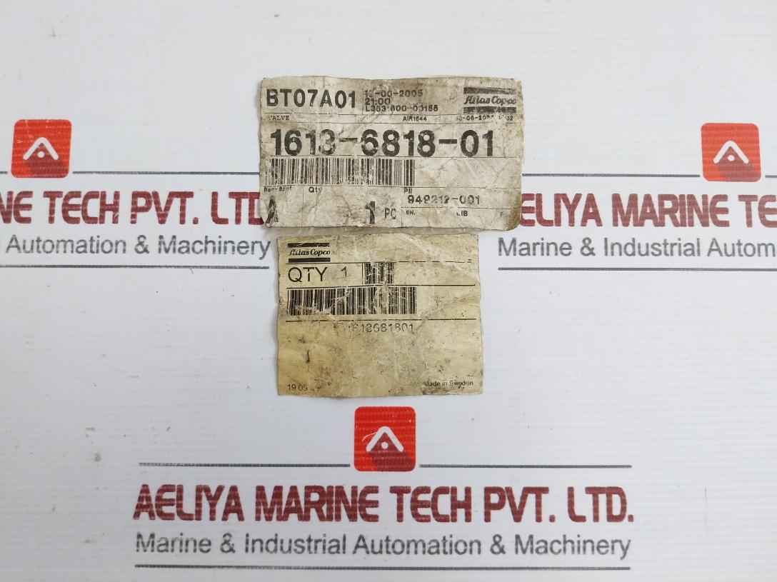Atlas Copco Valve Plate 1613 6818 01