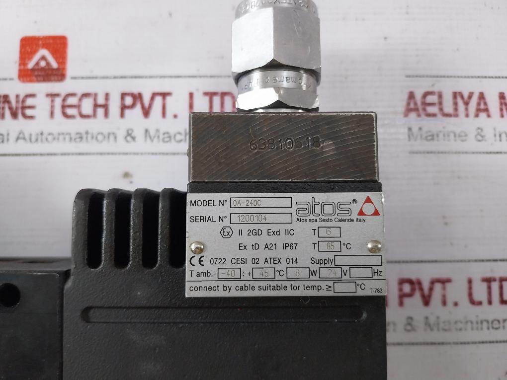 Atos 0A-24Dc Explosion Proof Solenoid Valve Dha-0713/Pa-gk 24 0A/Gk 24Dc 22 24V