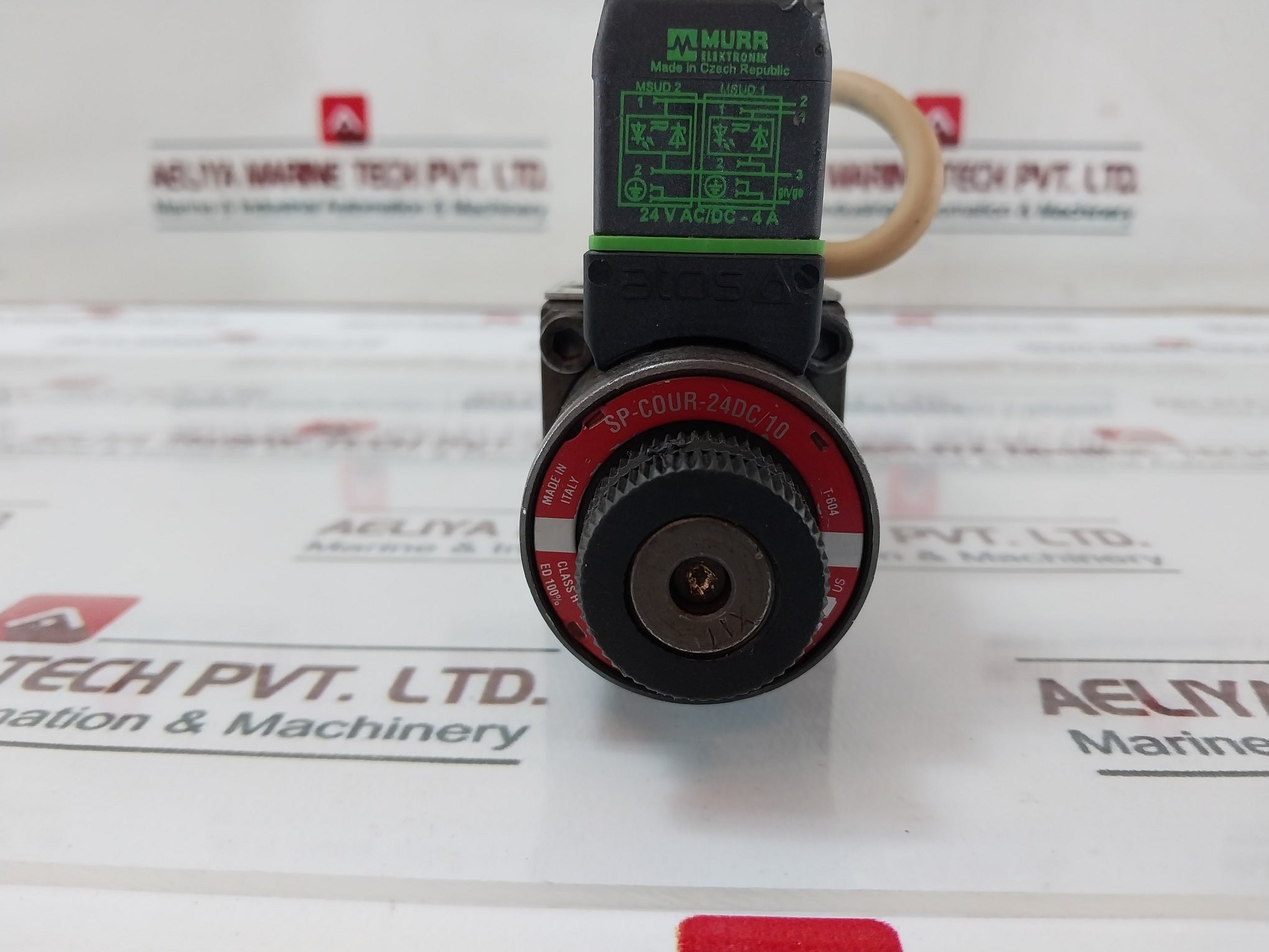 Atos Dhu-0751/2P 21 Hydraulic Valve Assembly With Murr Elektronik Sp-cour-24Dc/10 Coil