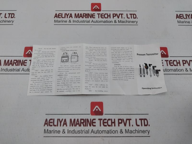 Pressure Transmitter 4-20Ma 12-36Vdc 0-500Kg/Cm2 Qyb100 Autocon
