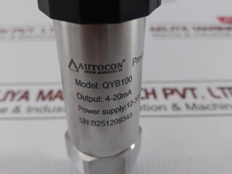 Autocon Pressure Transmitter 4-20Ma 12-36Vdc 0-500Kg/Cm2 Qyb100