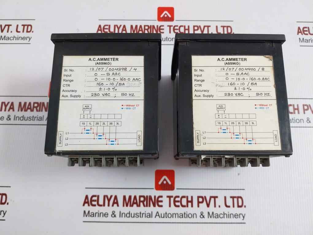 Automatic Electric 0-10.0-160.0 Aac Digital Ac Ammeter Ass96D